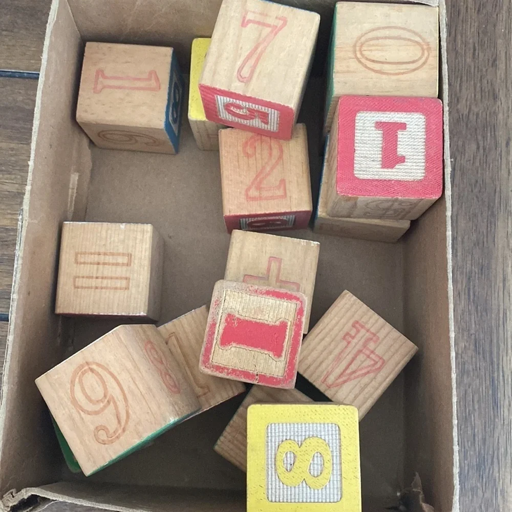 Playschool vintage wood blocks